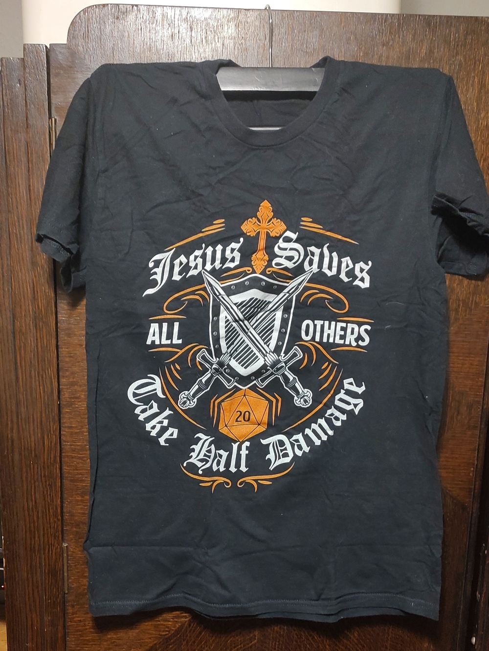 Black "Jesus Saves" Graphic Tee
